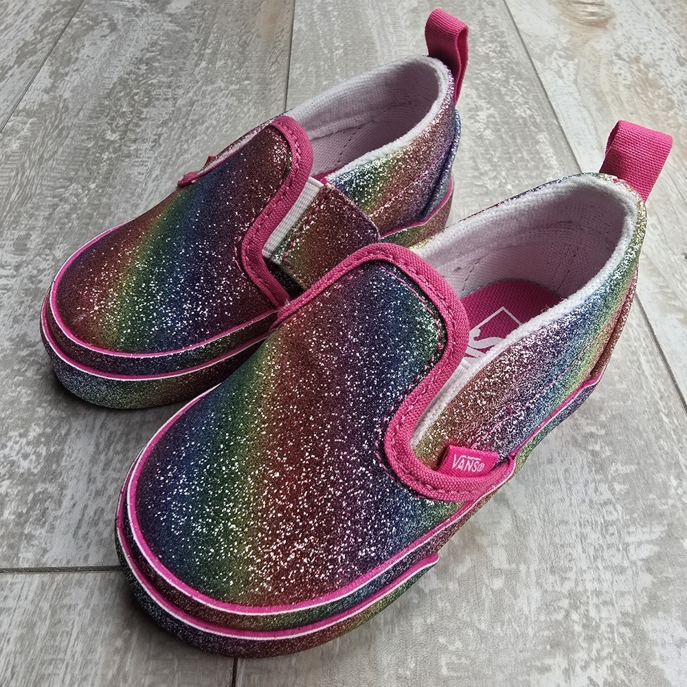 Vans Slip On Velcro Rainglow Toddler - Picture 9 of 9